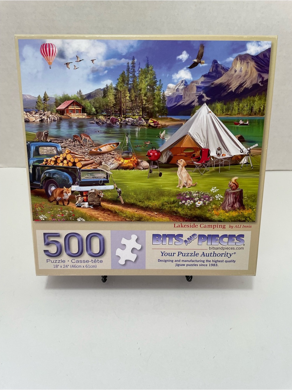 Bits and Pieces Lakeside Camping 500-Piece Jigsaw Puzzle